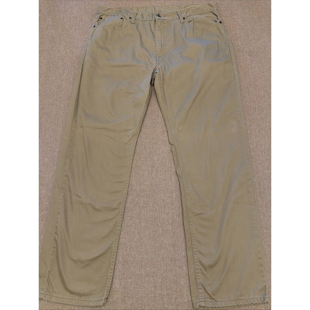 Levi’s 559 Relaxed Straight Mens Khaki Denim Pants Sz 40x32 100% Cotton